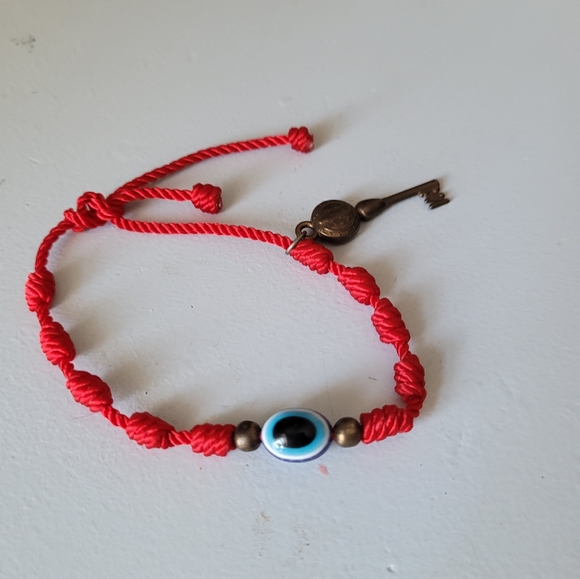 BUNDLE Woven blue and red bracelets - Picture 5 of 11